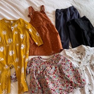 Baby Gir 6-12 mos bundle hm, baby gap, petite liem, carters